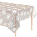 Christmas Snowflakes Clear Plastic Tablecover | 1ct - Zurchers