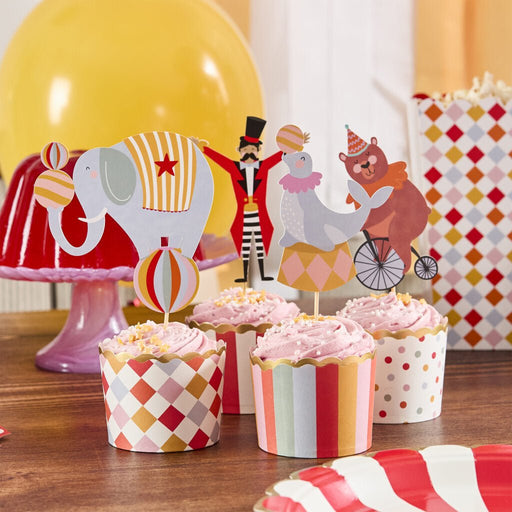 Circus Food Picks & Food Cup Set | 12ct