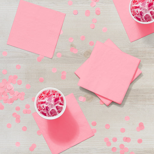 Classic Pink Beverage Napkin | 50ct