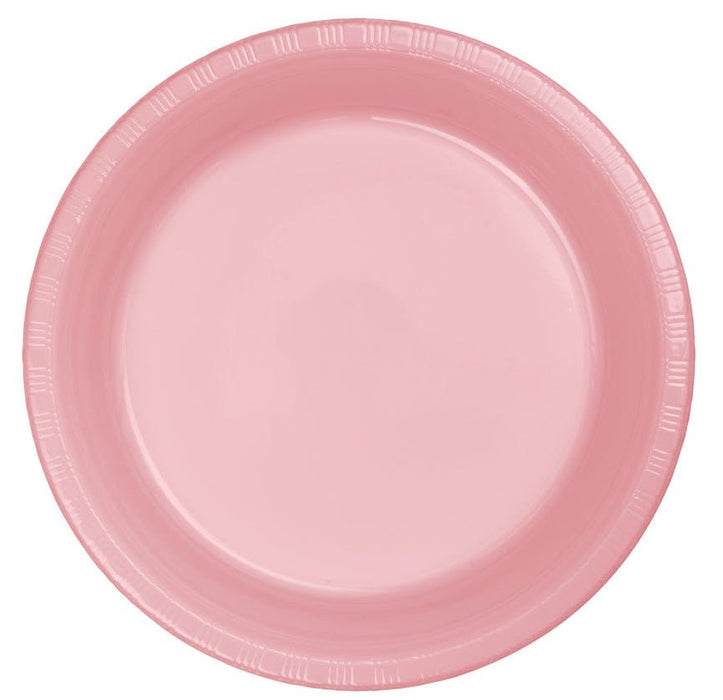 10in Plastic Plate Classic Pink - Party Supplies