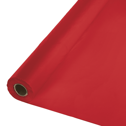 Classic Red Plastic Tablecover Roll 100'x40" | 1ct
