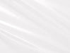 Clear cellophane wrap roll with diagonal light streaks across a white background, showing the transparent plastic material rolled for gift wrapping and decoration purposes.