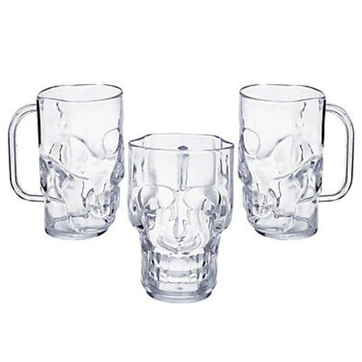 Clear Skull Mugs 16oz.| 1ct.