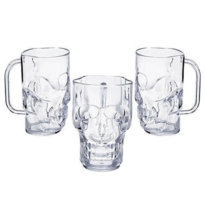 Clear Skull Mugs 16oz.| 1ct. - Zurchers