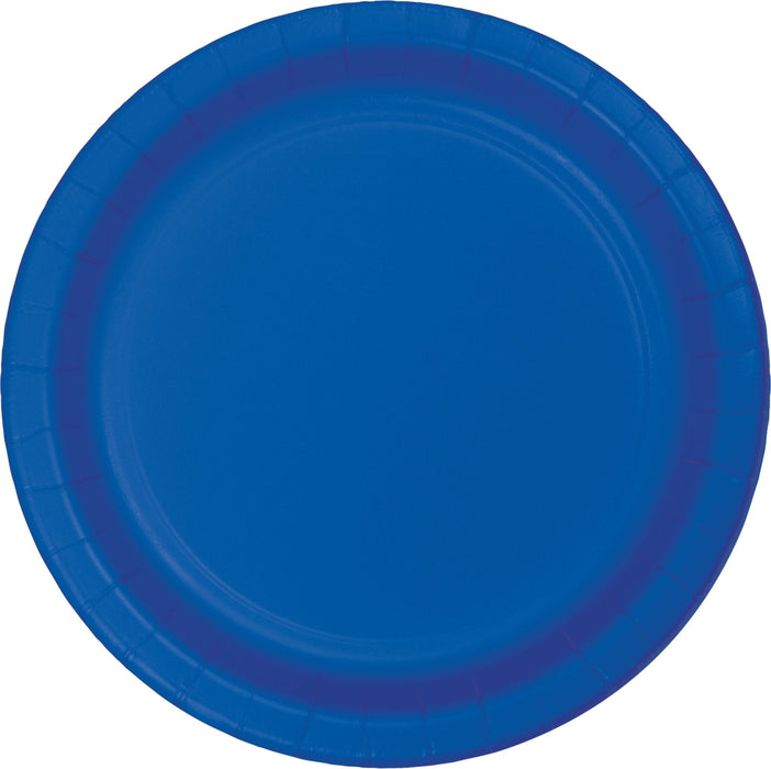 9in Paper Plate Cobalt - Party Supplies
