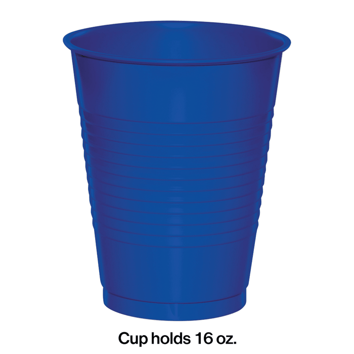 Cobalt Premium 16oz Plastic Cups 24 | ct - Zurchers