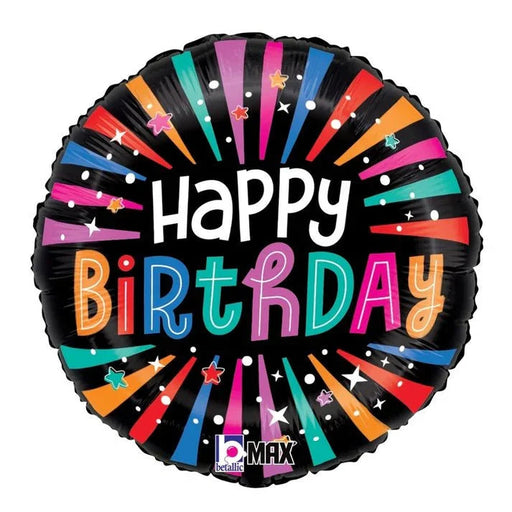 Colorful Birthday Sparkles Mylar Balloon, 18" | 1 ct - Zurchers