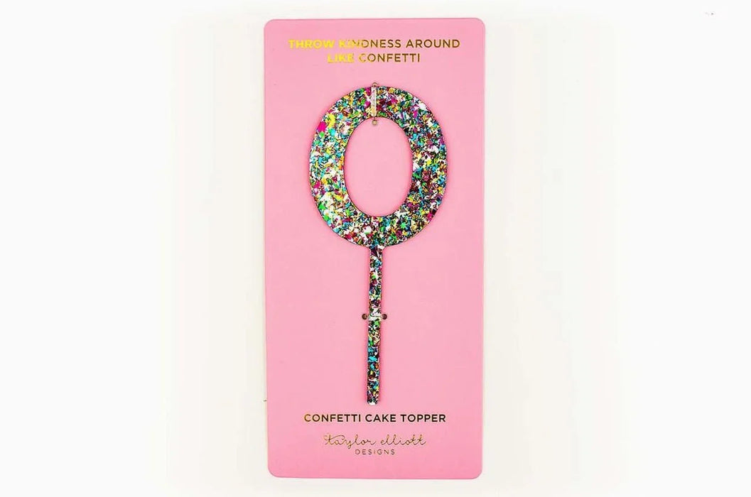 Colorful Confetti Cake Topper 0 | 1ct - Zurchers