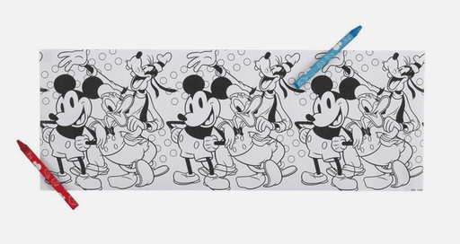 Coloring Roll Crayon Mickey Mouse | 3ct