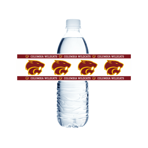 Columbia ID Water Bottle Label 8.5x2" | 24ct