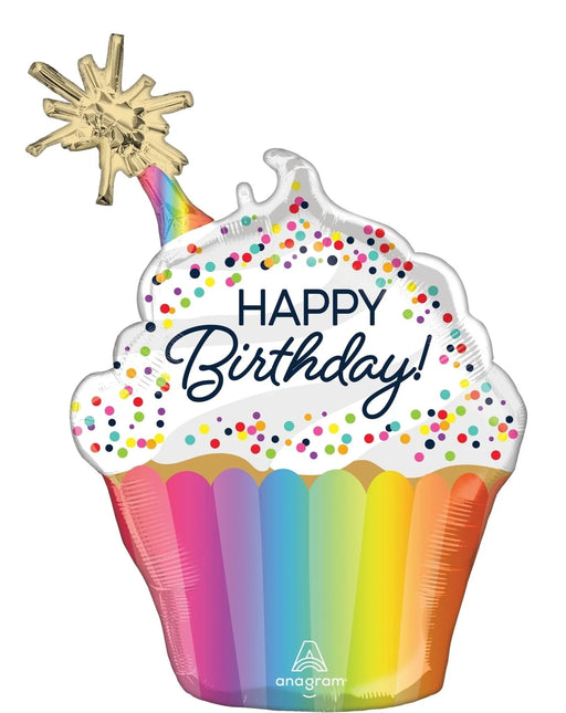 Confetti Sprinkle Birthday Super Shape Mylar Balloon 31" | 1 ct