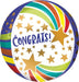 Congrats Stars Orbz Balloon 15" | 1ct - Zurchers