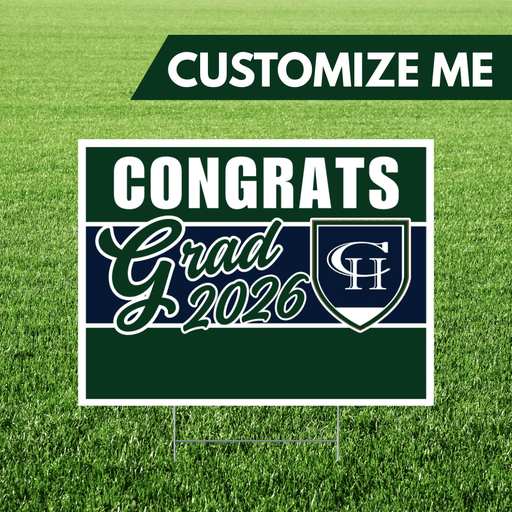 Copper Hills High School Custom Name Grad Yard Sign 24" x 18" | 1 ct