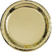 9in Gold Foil Round Paper Plates 8pcs | 1ct - Zurchers