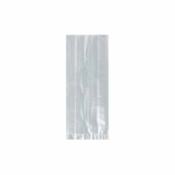 Clear cellophane bag measuring 7 by 18 inches with a sealed bottom fold, displayed against a white background.