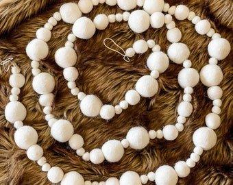 Multicolor Creams Pompom Garland 6ft | 1ct - Zurchers