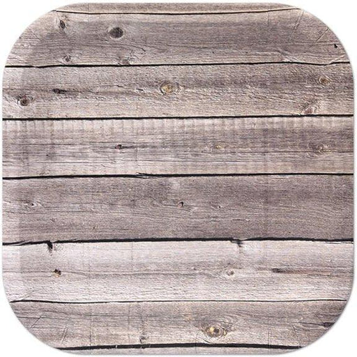 Cut Timber Square Paper Plates 9" | 8ct
