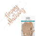 Rose Gold Script Happy Birthday Letter Banner 7Ft | 1ct - Zurchers