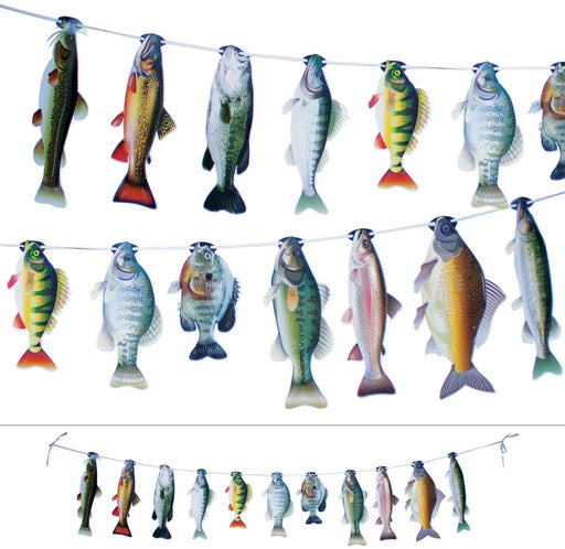 Gone Fishin' String Of Fish Banner