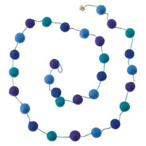 Pool Blue Pompom Garland 6ft | 1ct