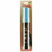 Jumbo chalk marker with fluorescent blue cap and black barrel displayed in clear plastic packaging with tan cardboard backing.