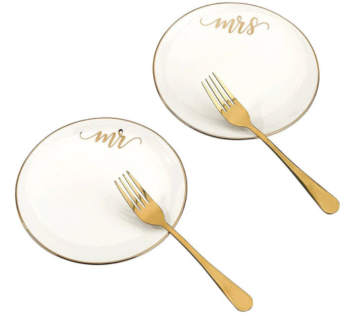 Lillian Rose Mr & Mrs Plate/Fork Set | 1 ct