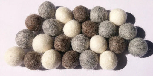 Multicolor Gray & Whites Pompom Garland 6ft | 1ct
