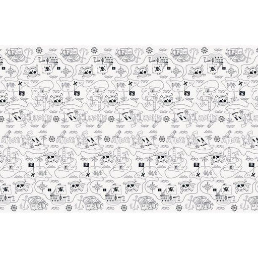 Ahoy Pirate Paper Tablecover 54" x 84" | 1ct
