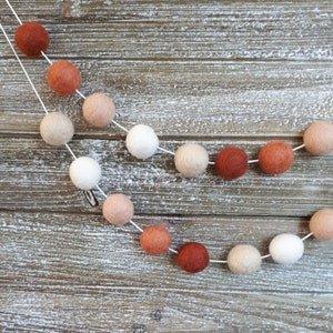 Earth Tones Pompom Garland 6ft | 1ct