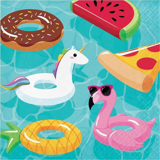 Pool Floats Luncheon Napkins 16pk | 1ct