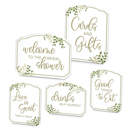 Botanical Greenery Bridal Shower Sign Set | 1ct