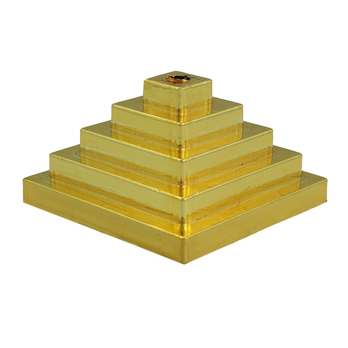 Stick Flag Base Square One Hole, Gold | 1 Ct - Zurchers