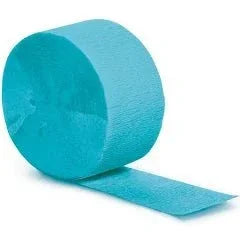 Bermuda Blue Crepe Paper Streamer 81ft  | 1ct