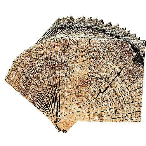 Timber Cut Beverage Napkins 16pk  | 1ct