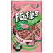 Pink and green packaging for Tootsie Frooties watermelon-flavored chewy candy, featuring watermelon slice illustrations and 360 pieces, with brown candies visible through a clear window.