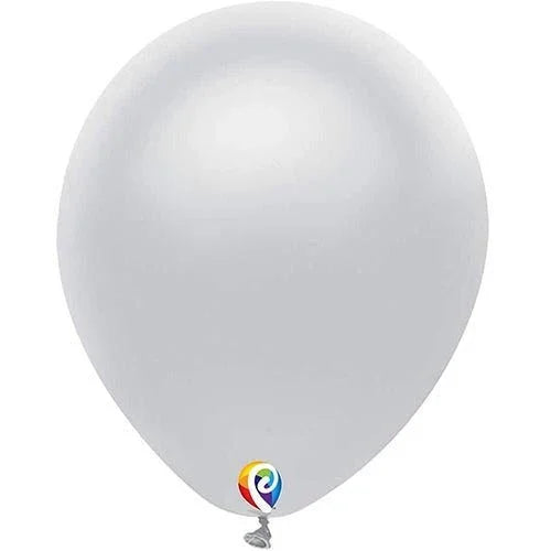 7" Latex Balloon Pack, Silver | 50 ct