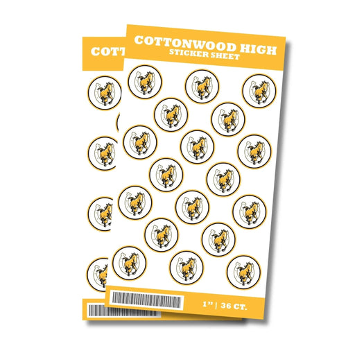 Cottonwood High School Sticker Seal 1" | 36 ct