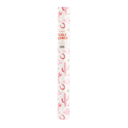 Cow Gal Pattern Paper Table Runner 16" x 120" | 1 ct