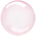 Crystal Clearz Bubble Balloon Dark Pink 18'' | 1 ct - Zurchers