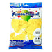 Package of 50 crystal yellow round latex balloons, 12 inches, shown in clear plastic bag with blue Funsational branding header and colorful balloon graphics.