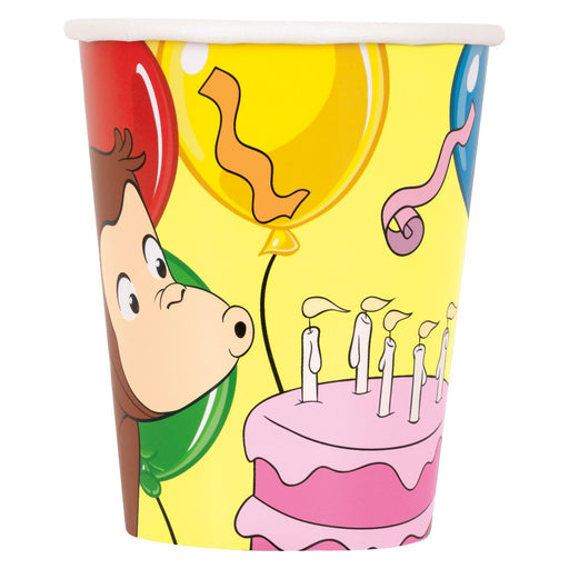 Curious George Paper Cups 9oz | 8ct