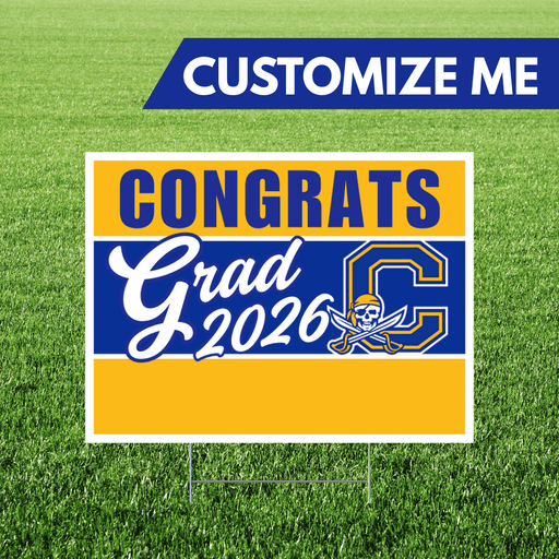 Cyprus Custom Grad 2026 Yard Sign 18x24" | 1ct