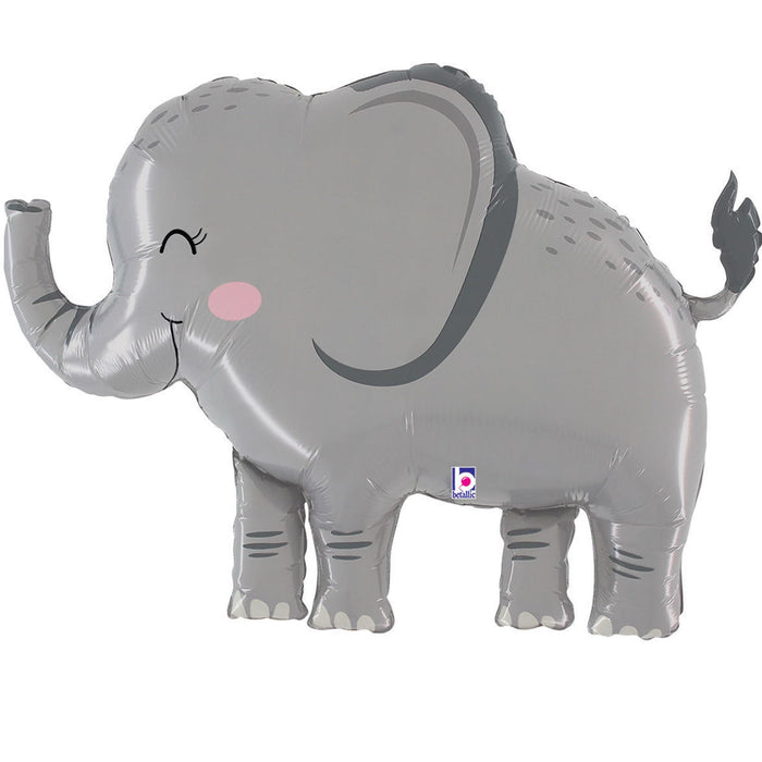 Jungle Elephant SuperShape Mylar Balloon, 33"