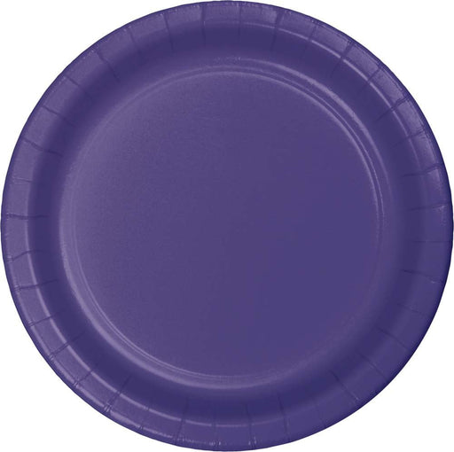 Deep Purple Paper Plates 7" | 24ct