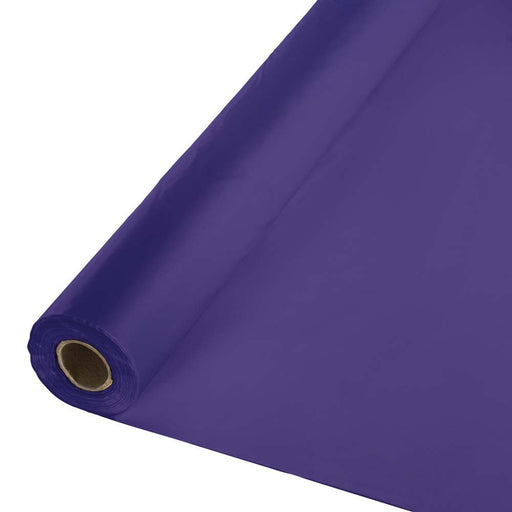 Deep Purple Plastic Tablecover Roll 100'x40" | 1ct