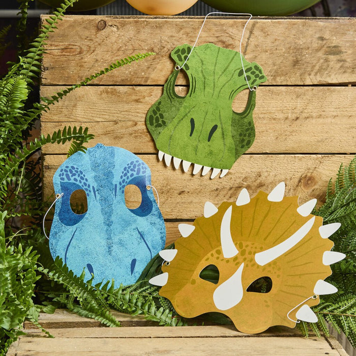 Dinosaur Party Masks | 6ct - Zurchers