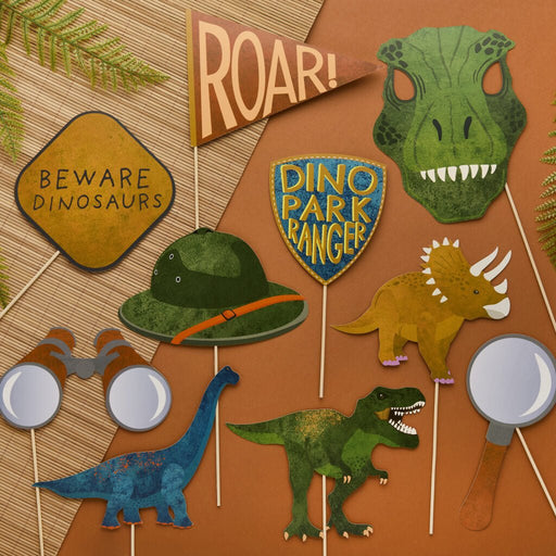Dinosaur Photo Booth Prop Set | 10ct