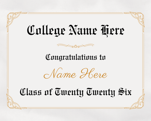 Diploma Edible Image 8"x10" | 1ct