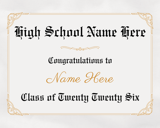 Diploma Edible Image 8"x10" | 1ct