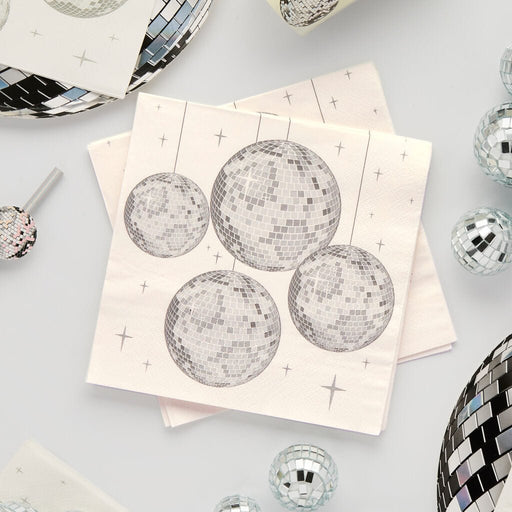Disco Ball Party Napkins | 16ct